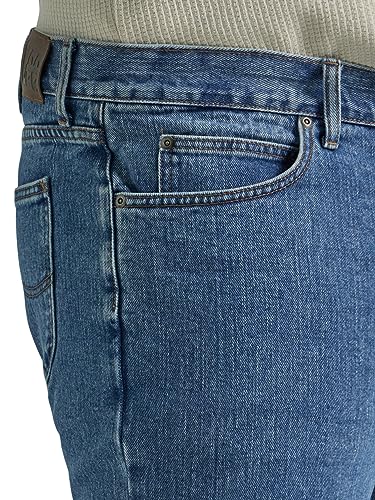 Lee Men's Big & Tall Legendary Regular Straight Jean, Pepper Stone, 44W x 29L