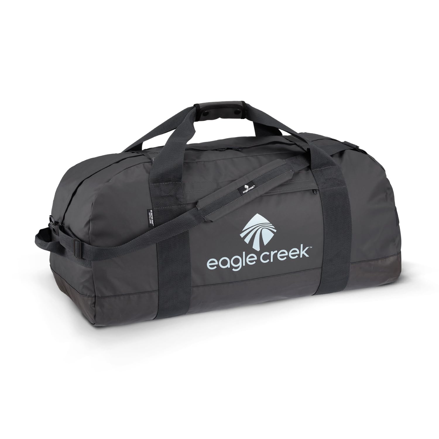 Eagle Creek No Matter What 60L Duffle Bag for Travel - Durable and Water-Resistant, with Removable Shoulder Strap, Compression Straps, and Storage Pouch, Jet Black - M