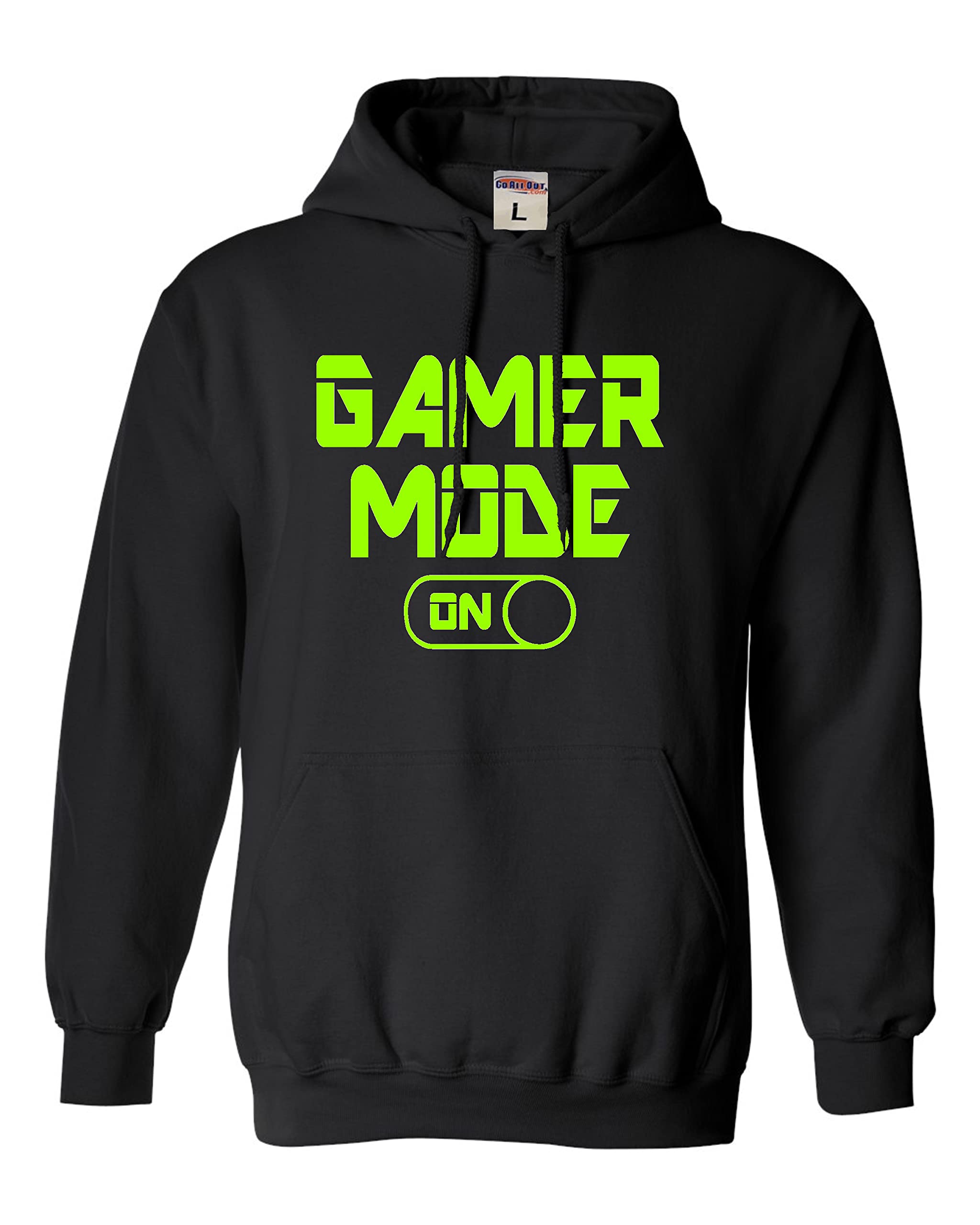 Go All Out 4X-Large Black Mens Gamer Mode On Funny Gift For Gaming Lovers Sweatshirt Hoodie