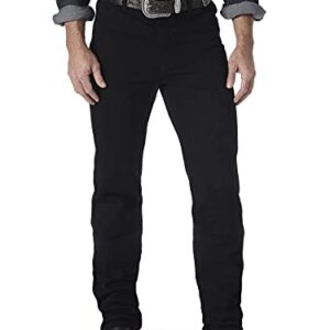Wrangler Men's Cowboy Cut Slim Fit Jean, Shadow Black, 40W x 30L
