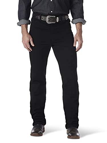 Wrangler Men's Cowboy Cut Slim Fit Jean, Shadow Black, 40W x 30L