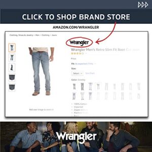 Wrangler Men's Cowboy Cut Slim Fit Jean, Shadow Black, 40W x 30L