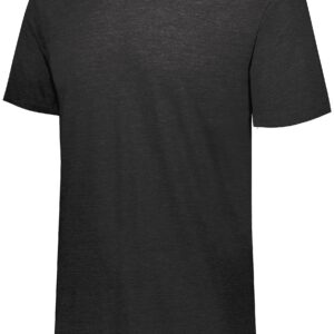 Augusta Sportswear mens Tri-blend T-shirt Short Sleeve, Black Heather, 4X-Large US