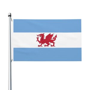imeegien double-sided flag of the welsh colony in patagonia flags 3x5 ft outdoor decoration flag lightweight banner home party flags yard 3by5 flags