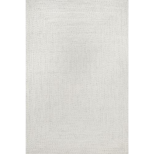 nuLOOM Wynn Braided Indoor/Outdoor Area Rug, 4x6, Ivory