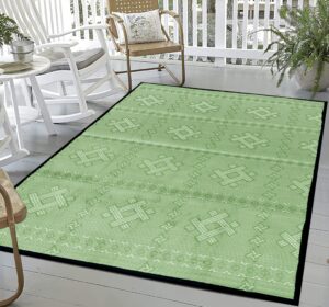 arsuk outdoor plastic rug for patio clearance 59"x39", beach picnic blanket, reversible floor mat for garden, camping carpet, rv porch, deck, backyard, balcony, lightweight foldable