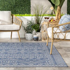 nuLOOM Kandace Tribal Indoor/Outdoor Area Rug, 3' x 4', Blue