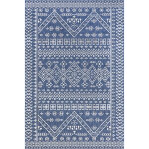 nuLOOM Kandace Tribal Indoor/Outdoor Area Rug, 3' x 4', Blue