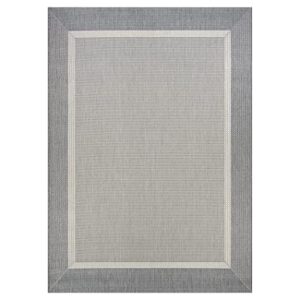 Couristan Recife Stria Texture Indoor/Outdoor Area Rug, 3'9" x 5'5", Champagne-Grey