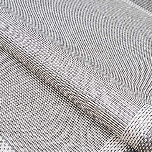 Couristan Recife Stria Texture Indoor/Outdoor Area Rug, 3'9" x 5'5", Champagne-Grey