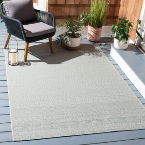 safavieh courtyard collection area rug - 8' x 10', beige & aqua, moroccan design, non-shedding & easy care, indoor/outdoor & washable-ideal for patio, backyard, mudroom (cy6235-21312)