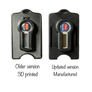 Valor Cards Newest 2023 Model RSA Token and ID Badge Holder - Smooth Finish and Nearly Indestructible (Onyx Black)