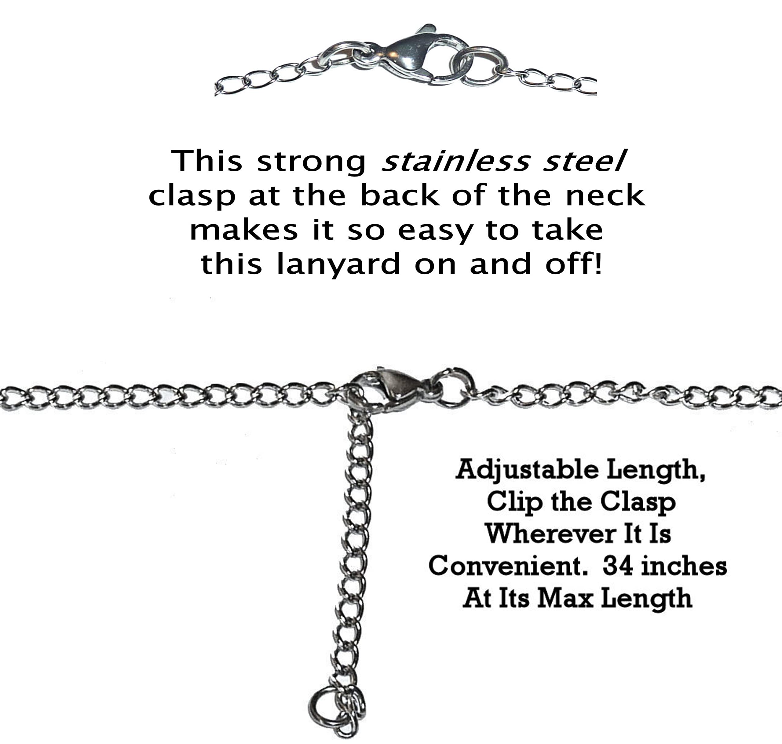 You are my Sunshine Unique Charm Stainless Steel Strong Women's Lanyard, ID Badge Card Holder Teacher Gift Nurse Cruise Keys Phone