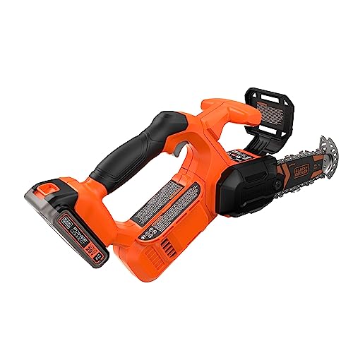 BLACK+DECKER 20V MAX Pruning Chainsaw Kit, Battery and Charger Included (BCCS320C1)