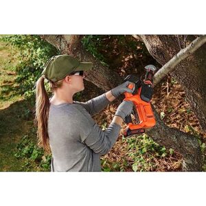 BLACK+DECKER 20V MAX Pruning Chainsaw Kit, Battery and Charger Included (BCCS320C1)