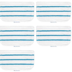 BlueStars Steam Mop Pads Replacement Compatible with Black and Decker Steam Mop SM1600, SM1610, SM1620, HSMC1321, HSMC1321APB, HSMC1361SGP, BDH1855SM, BDH1760SM, SMP20 Pack of 5