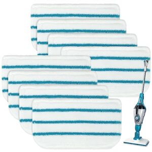 8 pack steam mop pads replacement compatible with black+decker steam mop sm1600, sm1610, sm1620, hsm13e1, hsmc1300fx, hsmc1321, hsmc1361sg smp20 black and decker steam mop pads for floor cleaning