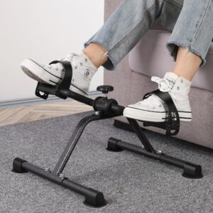 Pedal Exerciser Mini Exercise Bike Foot Peddler for Leg and Arm Rehab Workout