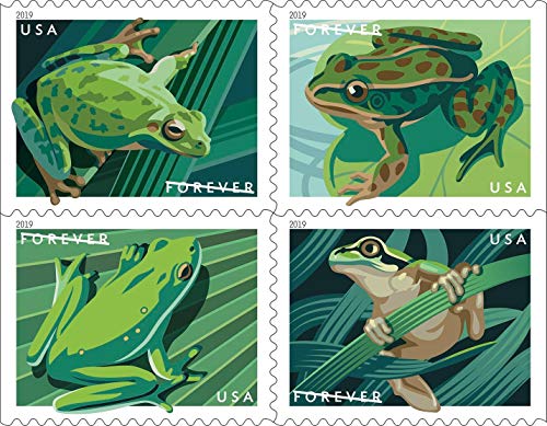 Frogs Forever Postage Stamps US First Class Postage Book of 20