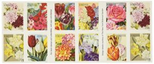 20 botanical art usps forever first class postage stamps beautiful flower bloom