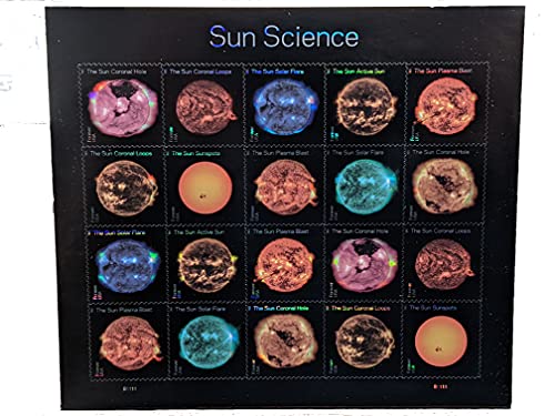 Sun Science Forever Postage Stamps Sheet of 20 US Postal First Class Birthday Anniversary Wedding Celebrate (20 Stamps)