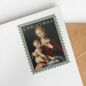 Virgin and Child Christmas Forever Postage Stamps