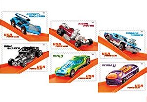 2018 Hot Wheels Cars Sheet of 20 Forever Postage Stamps Scott 5330