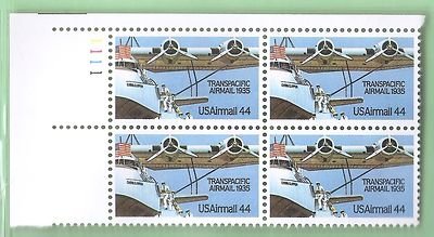 Stamps U.S Scott C115, TRANSPACIFIC AIRMAIL BLOCK of FOUR, MNH
