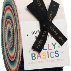 Jolly Basics Jelly Roll 40 2.5-inch Strips Ruby Star Society RS5091JR