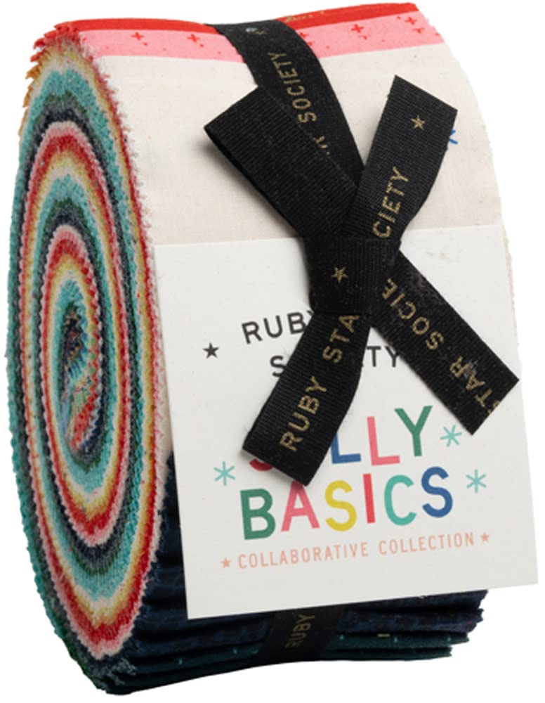 Jolly Basics Jelly Roll 40 2.5-inch Strips Ruby Star Society RS5091JR