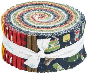 gracey larson love you s'more rolie polie 40 2.5-inch strips jelly roll riley blake rp-12140-40