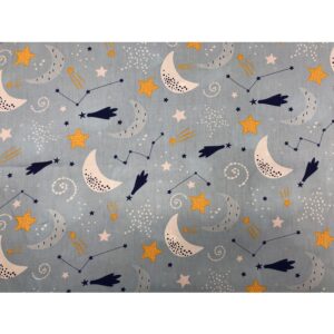 Araniozb Space Quilting Squares,Space fat quarter bundle,Quilting Fabric,Shooting Star Sewing Fabric,Space Cotton Fabric Bundles,Outer Space Quilt Fabric,Space Cotton Fabric 15.6'' x 19.8''(7PCS)