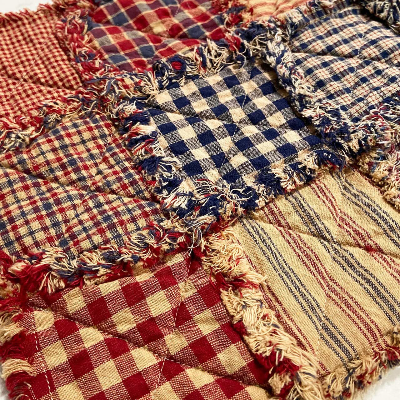 40+ American Heritage Charm Pack Red Blue, 5 inch Precut Cotton Homespun Fabric Squares by JCS