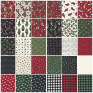 Deb Strain Holly Berry Tree Farm Jelly Roll 40 2.5-inch Strips Moda Fabrics 56030JR