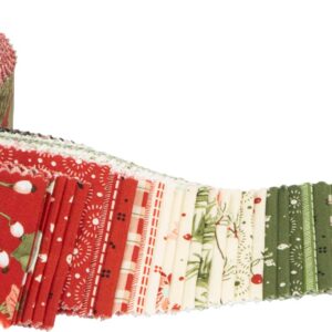 Riley Blake Designs Sandy Gervais Adel in Winter Rolie Polie 40 2.5-inch Strips Jelly Roll RP-12260-40