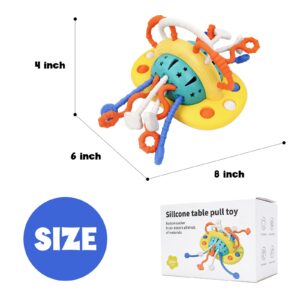 Warm Feather Baby Toys Silicone Suction Cup Toy for High Chair Toddler Sensory Toys for 6 12 Month Baby Montessori Toy for 1 Year