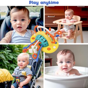 Warm Feather Baby Toys Silicone Suction Cup Toy for High Chair Toddler Sensory Toys for 6 12 Month Baby Montessori Toy for 1 Year