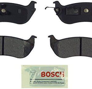 BOSCH BE679H Blue Ceramic Disc Brake Pad Set With Hardware - Compatible With Select Ford F-150, F-150 Heritage; Lincoln Blackwood; FRONT