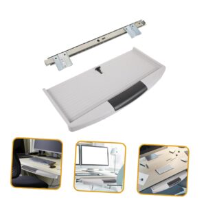 Angoily 1 Set Human Body Desk Keyboard Tray Keyboard Stand Accessories Slide Rail Table Under The Table Keyboard Drawer Keyboard abs Set Desktop Keyboard Holder Drawer Slider