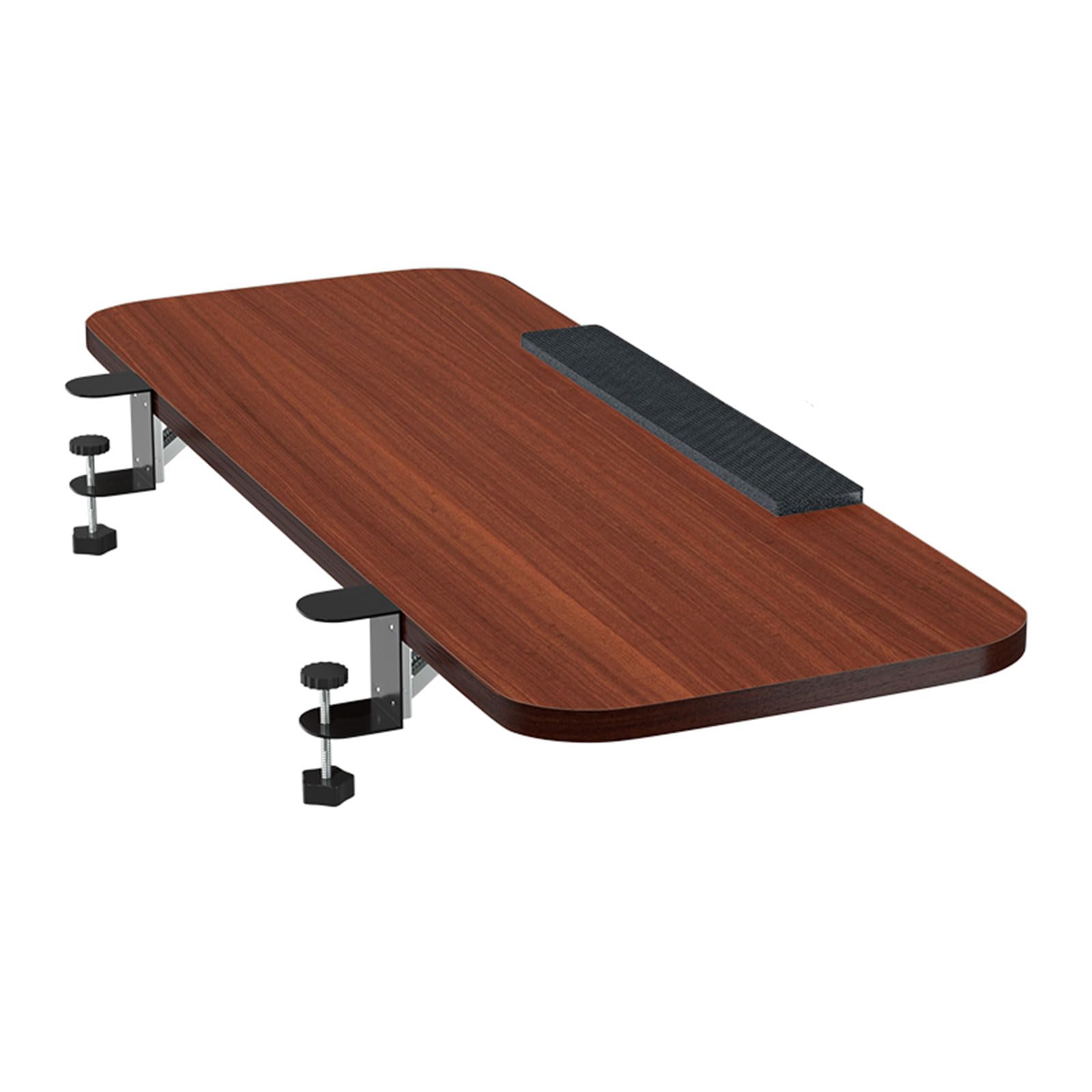 TODDLA Keyboard Tray, Ergonomics Desk Extender Tray, Multi-Angle Adjustable,Table Mount Armrest Shelf, Computer Elbow Arm Support, Computer Elbow Bracket, Desktop Extension Board-Teak||65 * 24cm