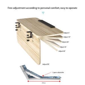 TODDLA Keyboard Tray, Ergonomics Desk Extender Tray, Multi-Angle Adjustable,Table Mount Armrest Shelf, Computer Elbow Arm Support, Computer Elbow Bracket, Desktop Extension Board-Teak||65 * 24cm