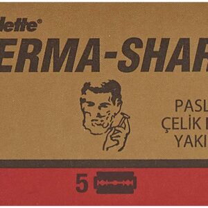 Perma-Sharp Double Edge Safety Razor Blades, 100 Count, 20 Count (Pack of 5)