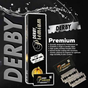 Derby Premium Double Edge Razor Blades, 100 Count