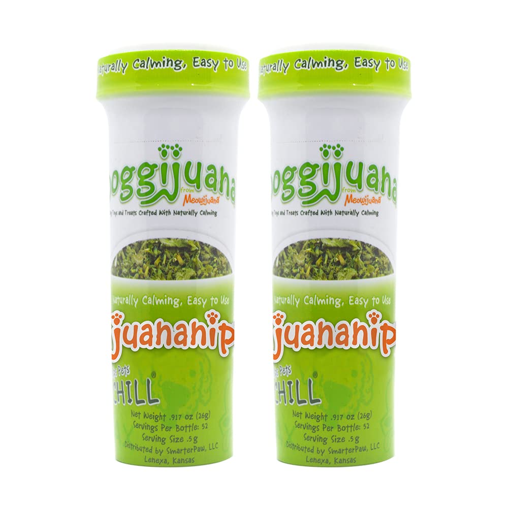 Doggijuana | Juananip™ Refill | Premium Organic Ground Catnip for Dogs | All Natural | Grown in The USA (Juananip 2 Pack)