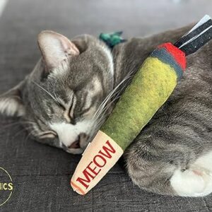 TOYGENICS - Doobie Catnip Toys for Indoor Cats w/Crinkly, Durable Material & Interactive String Ends for Cat Enrichment & Cat Teeth Cleaning, The Best-Kitten Toys-Cat Toys-Catnip Toy