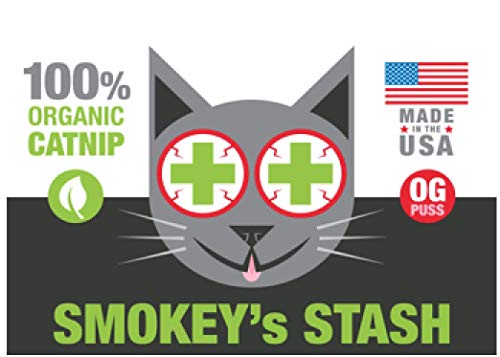 Smokey's Stash Cat Catnip Spray and Dried Organic Catnip Combo Maximum Potency cat nip Bundle
