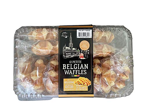 Le Chic Patissier 12 Petite Belgian Waffles Individaully Wrapped, All Natural Non GMO, Made in Gelgium,2 Ounce (Pack of 12)