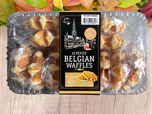 Le Chic Patissier 12 Petite Belgian Waffles Individaully Wrapped, All Natural Non GMO, Made in Gelgium,2 Ounce (Pack of 12)