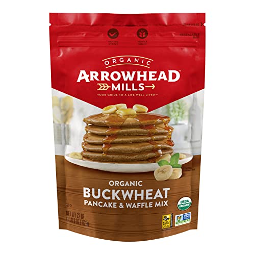 Arrowhead Mills Organic Pancake & Waffle Mix, 22oz, Buckwheat