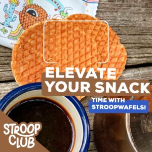 Stroop Club Coffee Infused Organic Stroopwafel Caramel Treats | Vegan, Plant-Based and Dutch-Approved Indulgence - 24 Vegan Waffle cookies (12 Packs of 2)